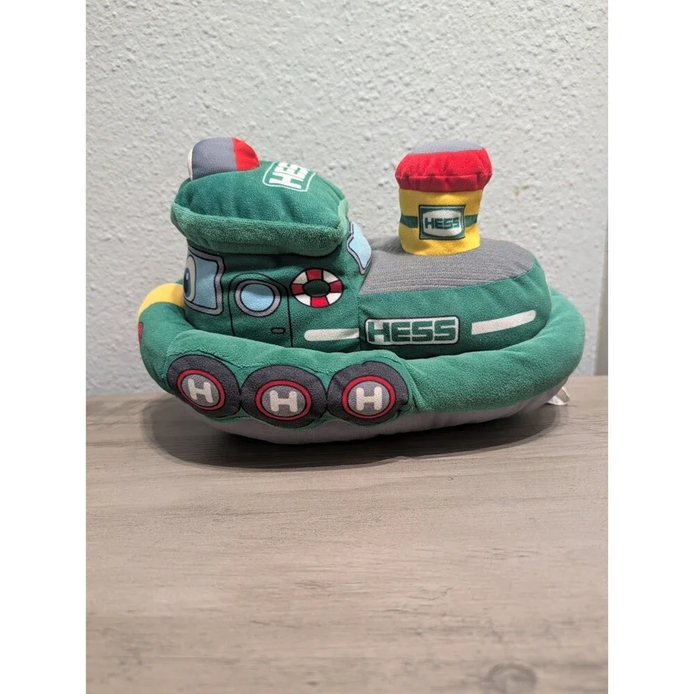 2023 Hess Plush Tugboat Light & Sound Tested Working 10